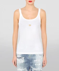 Dolce & Gabbana Logo Tank Top W0800-OPTICAL WHITE Camis & Tanks 8 Dolce & Gabbana Logo Tank Top W0800-OPTICAL WHITE Camis & Tanks -Dolce & Gabbana online Store dolce gabbana logo tank top 16774236 33006139 1000