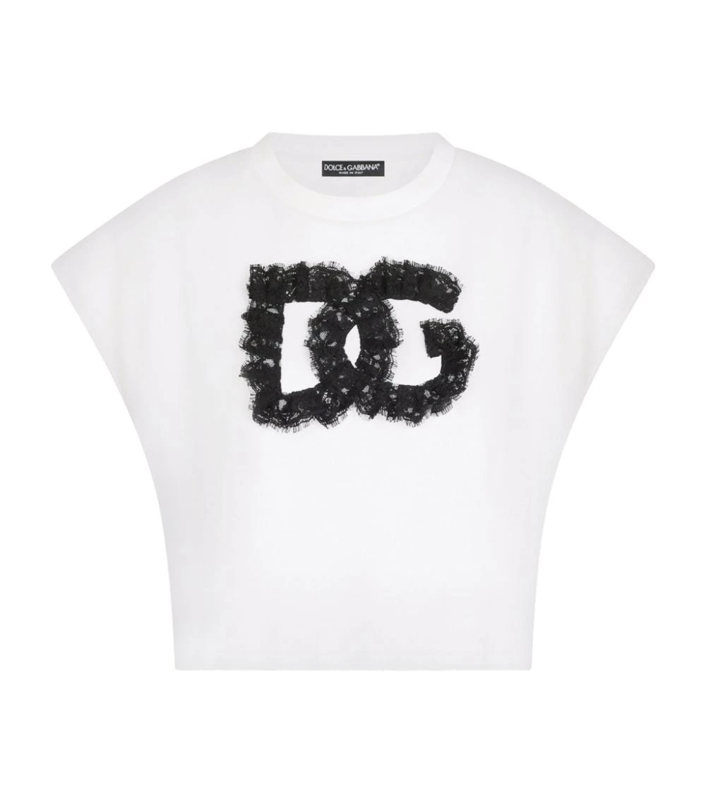 Dolce & Gabbana Logo Tank Top W0800-OPTICAL WHITE Camis & Tanks 1 Dolce & Gabbana Logo Tank Top W0800-OPTICAL WHITE Camis & Tanks