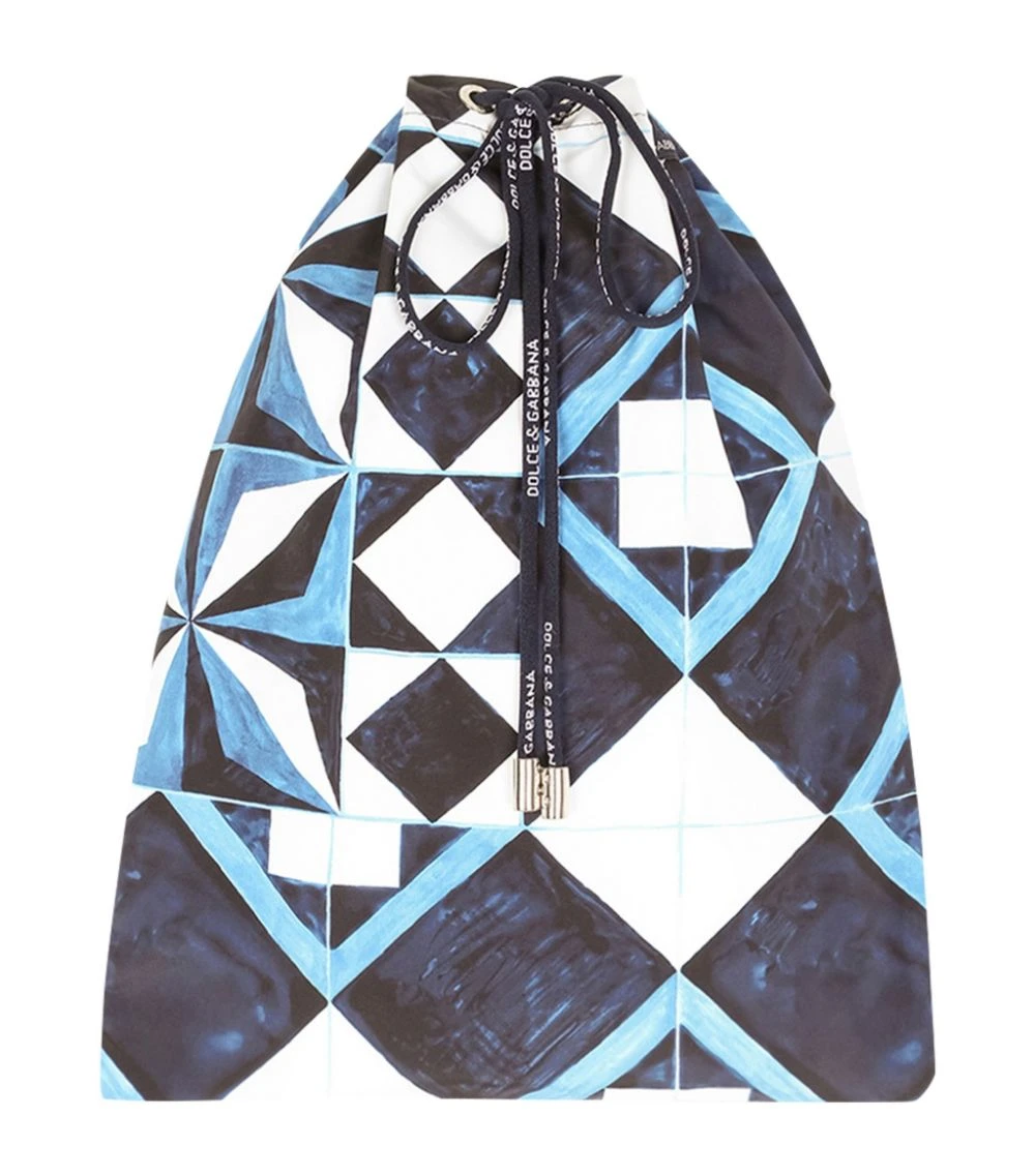 Dolce & Gabbana Majolica Print Swim Shorts HB1SU-CEMENTINE FDO. Swimwear 3 Dolce & Gabbana Majolica Print Swim Shorts HB1SU-CEMENTINE FDO. Swimwear - Image 3