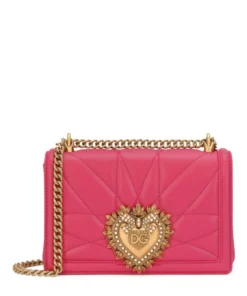 Dolce & Gabbana Medium Devotion Cross-Body Bag 8H470-FUCHSIA Crossbody Bags