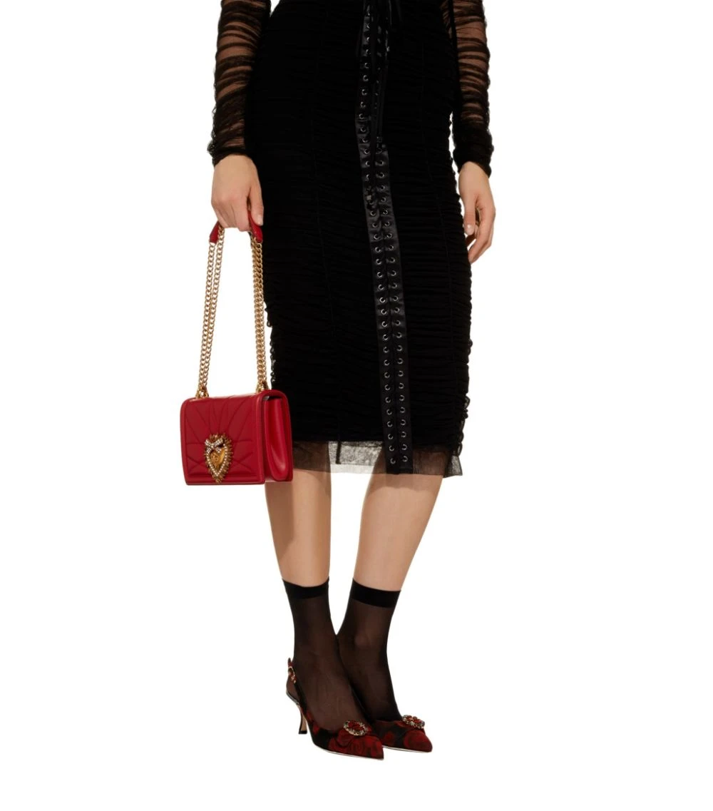 Dolce & Gabbana Medium Devotion Shoulder Bag 87124-ROSSO PAPAVERO Shoulder Bags 2 Dolce & Gabbana Medium Devotion Shoulder Bag 87124-ROSSO PAPAVERO Shoulder Bags - Image 2