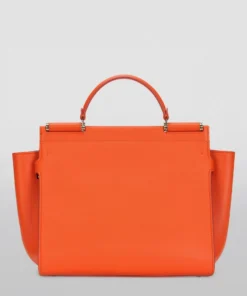 Dolce & Gabbana Medium Leather Sicily 62 Top-Handle Bag 8F200-ORANGE/LGHTBLU Top Handle Bags -Dolce & Gabbana online Store dolce gabbana medium leather sicily 62 top handle bag 16772834 33002772 1000
