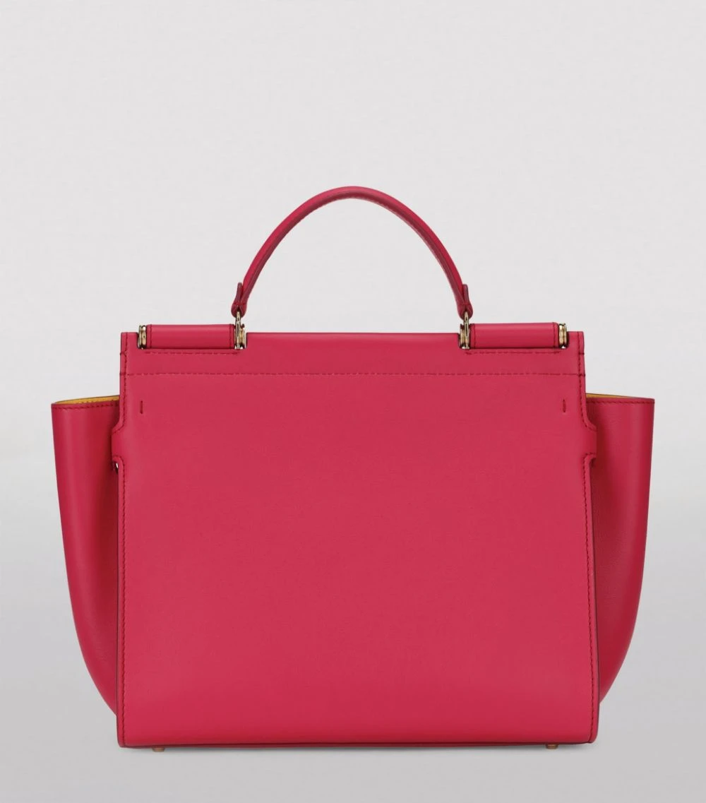 Dolce & Gabbana Medium Leather Sicily 62 Top-Handle Bag 8B031-FUCHSIA/YELLOW Top Handle Bags 3 Dolce & Gabbana Medium Leather Sicily 62 Top-Handle Bag 8B031-FUCHSIA/YELLOW Top Handle Bags - Image 3