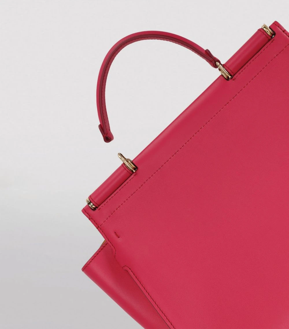 Dolce & Gabbana Medium Leather Sicily 62 Top-Handle Bag 8B031-FUCHSIA/YELLOW Top Handle Bags 4 Dolce & Gabbana Medium Leather Sicily 62 Top-Handle Bag 8B031-FUCHSIA/YELLOW Top Handle Bags - Image 4