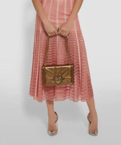 Dolce & Gabbana Medium Metallic Leather Devotion Bag 87279-ORO SCURO Shoulder Bags -Dolce & Gabbana online Store dolce gabbana medium metallic leather devotion bag 14864919 25416751 1000