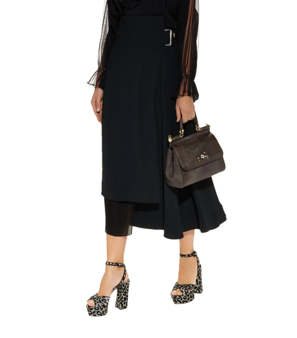 Dolce & Gabbana Medium Sicily Bag 80705-GREY MELANGE Top Handle Bags 2 Dolce & Gabbana Medium Sicily Bag 80705-GREY MELANGE Top Handle Bags - Image 2