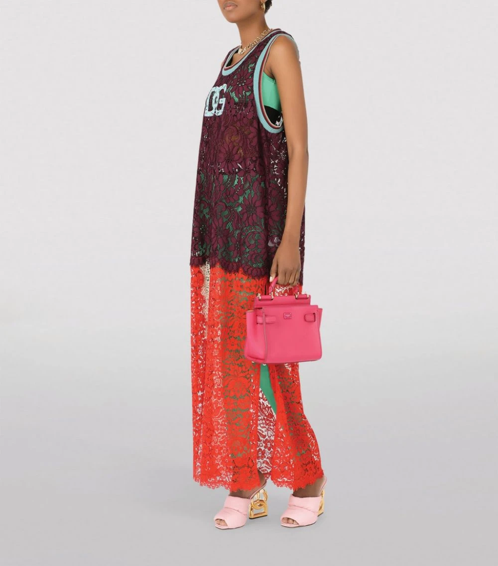 Dolce & Gabbana Medium Sicily Top-Handle Bag 8B031-FUCHSIA/YELLOW Top Handle Bags 2 Dolce & Gabbana Medium Sicily Top-Handle Bag 8B031-FUCHSIA/YELLOW Top Handle Bags - Image 2