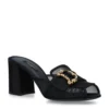 Dolce & Gabbana Mesh Keira Mules 75 BLACK Heel Sandals