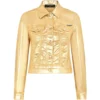 Dolce & Gabbana Metallic Denim Jacket S0997-GOLD Denim Jackets