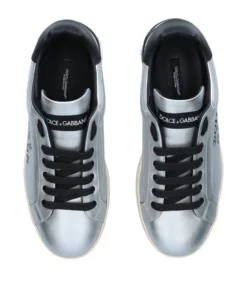 Dolce & Gabbana Metallic Portofino Sneakers SILVER Low-Top Sneakers 7 Dolce & Gabbana Metallic Portofino Sneakers SILVER Low-Top Sneakers -Dolce & Gabbana online Store dolce gabbana metallic portofino sneakers 16007318 29670401 1000