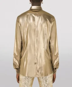 Dolce & Gabbana Metallic Tuxedo Shirt S0997-GOLD Casual Shirts -Dolce & Gabbana online Store dolce gabbana metallic tuxedo shirt 17513079 36357583 1000
