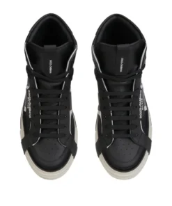 Dolce & Gabbana Miami High-Top Sneakers 8B979-BLACK/SILVER -Dolce & Gabbana online Store dolce gabbana miami high top sneakers 16538959 32028602 1000