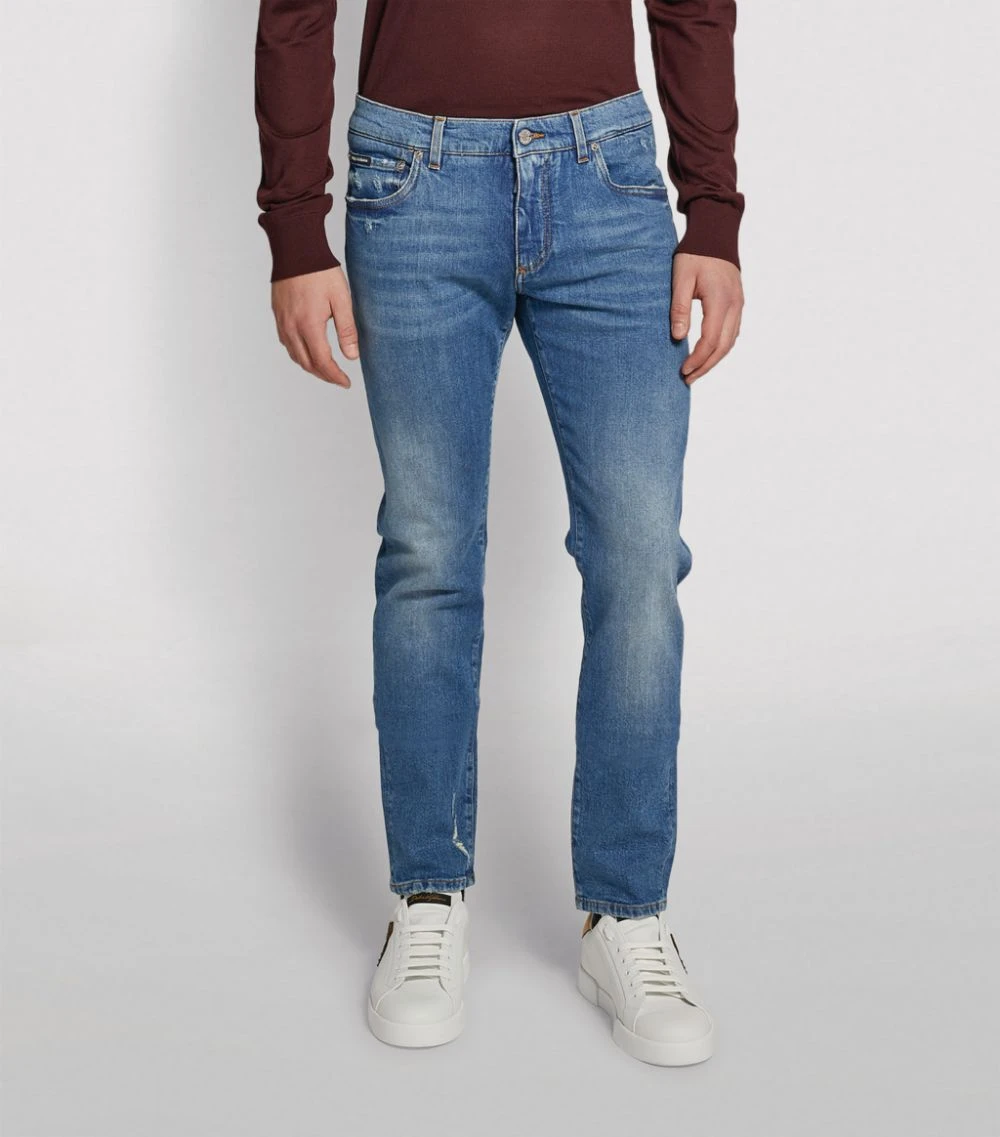 Dolce & Gabbana Mid-Wash Slim Jeans S9001-COMBINED COLO 3 Dolce & Gabbana Mid-Wash Slim Jeans S9001-COMBINED COLO - Image 3