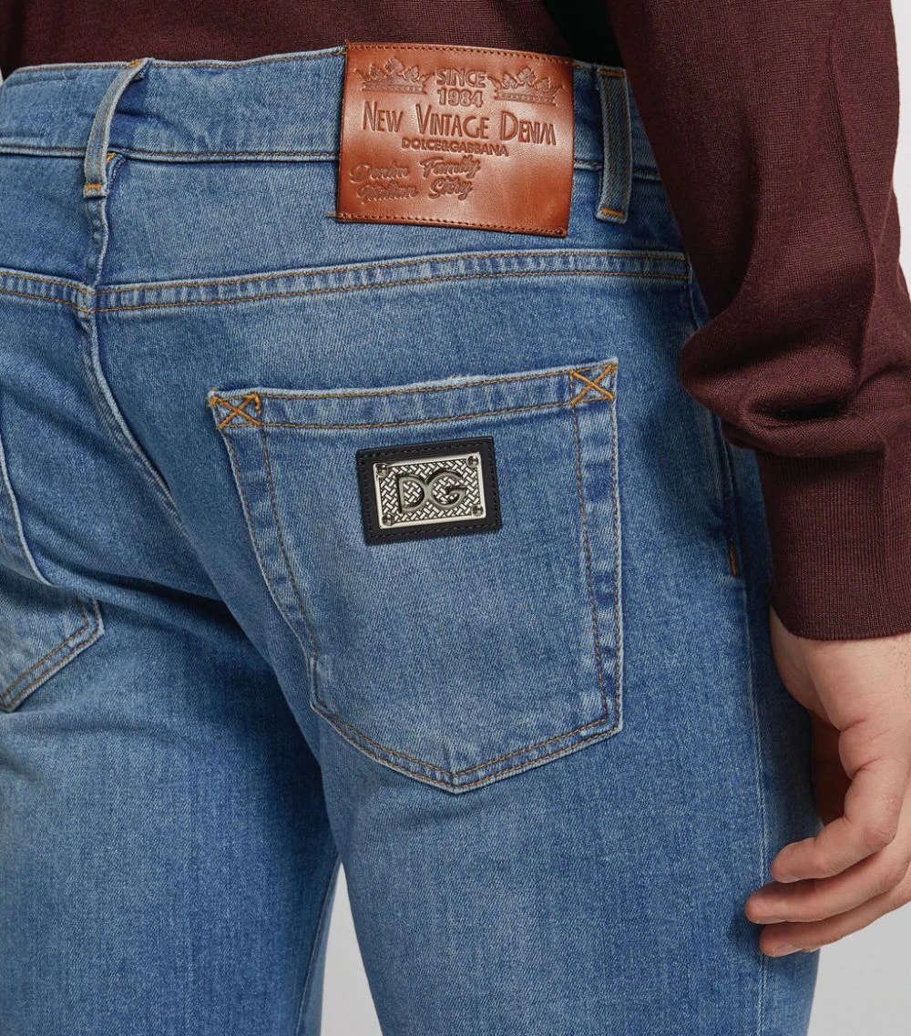 Dolce & Gabbana Mid-Wash Slim Jeans S9001-COMBINED COLO 4 Dolce & Gabbana Mid-Wash Slim Jeans S9001-COMBINED COLO - Image 4