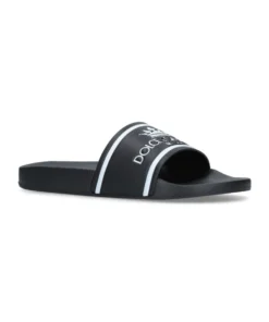 Dolce & Gabbana Milano Slides BLK/WHITE