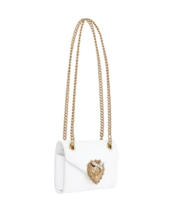 Dolce & Gabbana Mini Leather Devotion Shoulder Bag 80002-OPTICAL WHITE Shoulder Bags -Dolce & Gabbana online Store dolce gabbana mini leather devotion shoulder bag 14864032 25211849 1000