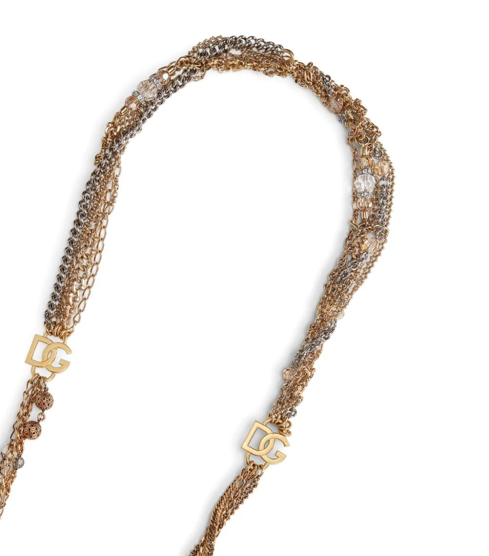 Dolce & Gabbana Multi-Strand Logo Necklace 87562-TWO-COLOR Necklaces 3 Dolce & Gabbana Multi-Strand Logo Necklace 87562-TWO-COLOR Necklaces - Image 3