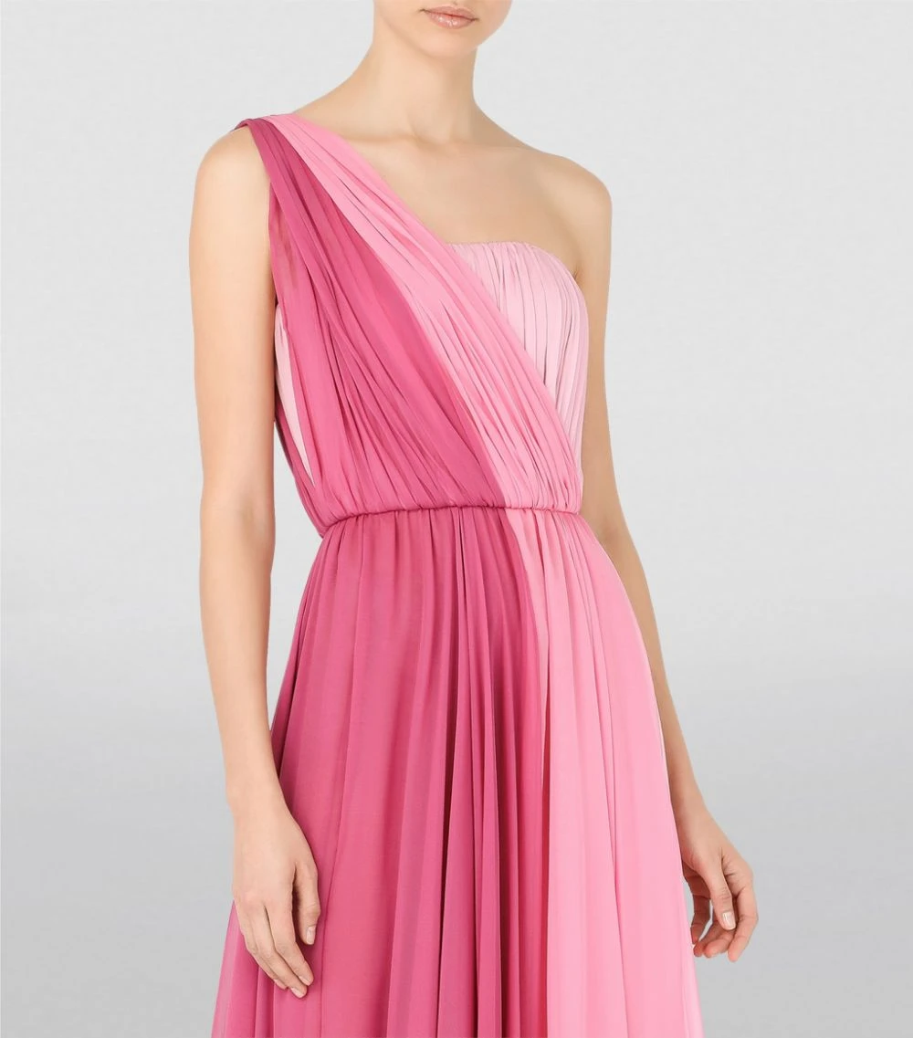 Dolce & Gabbana Multicoloured Chiffon One-Shoulder Gown S9002-COMBINED COLOU Gowns 5 Dolce & Gabbana Multicoloured Chiffon One-Shoulder Gown S9002-COMBINED COLOU Gowns - Image 5