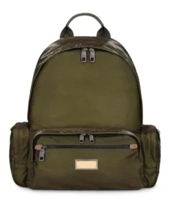 Dolce & Gabbana Nero Sicilia DNA Backpack 8B621-DARK GREEN/LEA Backpacks