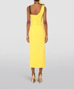 Dolce & Gabbana One-Shoulder Midi Dress A3661-YELLOW Midi Dresses -Dolce & Gabbana online Store dolce gabbana one shoulder midi dress 16773484 33002864 1000