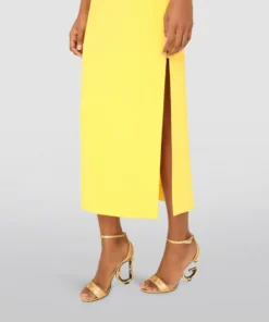 Dolce & Gabbana One-Shoulder Midi Dress A3661-YELLOW Midi Dresses -Dolce & Gabbana online Store dolce gabbana one shoulder midi dress 16773484 33002867 1000
