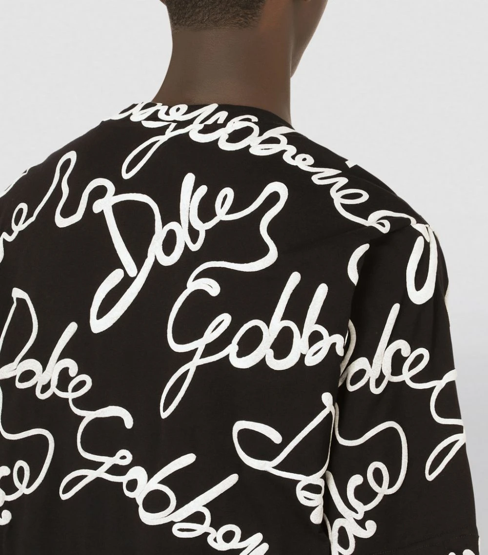 Dolce & Gabbana Oversized Logo T-Shirt HNSNA-LOGO BCO NAT Printed T-Shirts 6 Dolce & Gabbana Oversized Logo T-Shirt HNSNA-LOGO BCO NAT Printed T-Shirts - Image 6