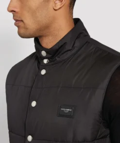 Dolce & Gabbana Padded Logo Gilet N0000-BLACK Gilets 9 Dolce & Gabbana Padded Logo Gilet N0000-BLACK Gilets -Dolce & Gabbana online Store dolce gabbana padded logo gilet 15601797 28025623 1000