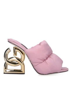 Dolce & Gabbana Padded Mules 115 PALE PINK Heeled Mules -Dolce & Gabbana online Store dolce gabbana padded mules 115 17252319 35022110 1000