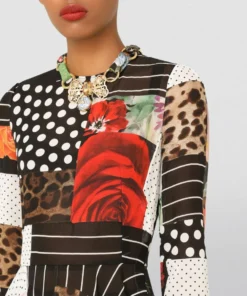 Dolce & Gabbana Patchwork Charmeuse Midi Dress S9000-COMBINED COLOU Midi Dresses 12 Dolce & Gabbana Patchwork Charmeuse Midi Dress S9000-COMBINED COLOU Midi Dresses -Dolce & Gabbana online Store dolce gabbana patchwork charmeuse midi dress 16778389 33021784 1000