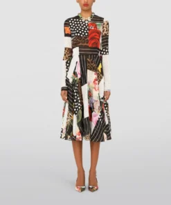 Dolce & Gabbana Patchwork Charmeuse Midi Dress S9000-COMBINED COLOU Midi Dresses 9 Dolce & Gabbana Patchwork Charmeuse Midi Dress S9000-COMBINED COLOU Midi Dresses -Dolce & Gabbana online Store dolce gabbana patchwork charmeuse midi dress 16778389 33024157 1000