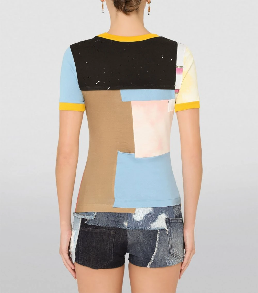 Dolce & Gabbana Patchwork Jersey T-Shirt S9000-COMBINED COLOU T-shirts 4 Dolce & Gabbana Patchwork Jersey T-Shirt S9000-COMBINED COLOU T-shirts - Image 4