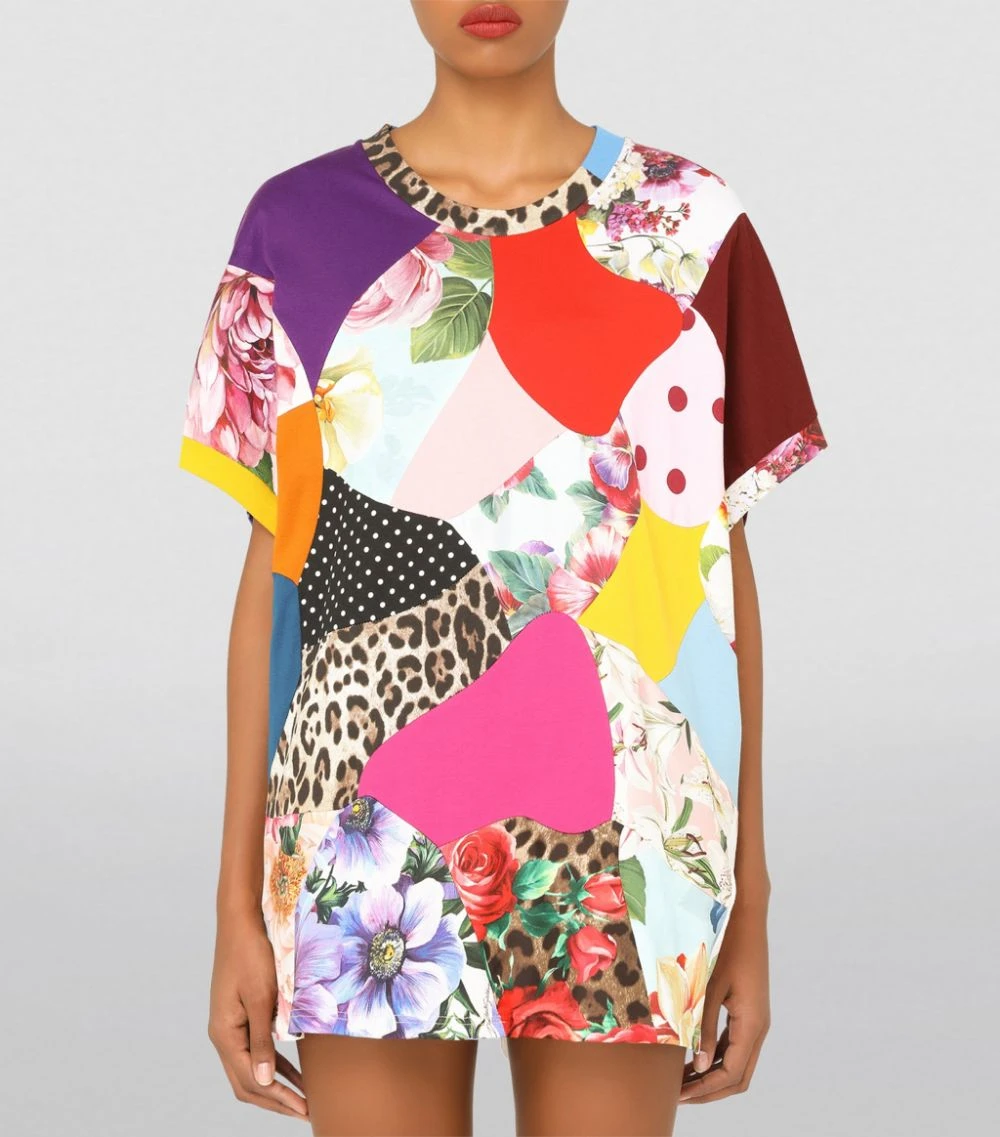 Dolce & Gabbana Patchwork Jersey T-Shirt S9000-COMBINED COLOU T-shirts 3 Dolce & Gabbana Patchwork Jersey T-Shirt S9000-COMBINED COLOU T-shirts - Image 3