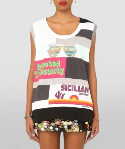 Dolce & Gabbana Patchwork Jersey Tank Top S9000-COMBINED COLOU Camis & Tanks 8 Dolce & Gabbana Patchwork Jersey Tank Top S9000-COMBINED COLOU Camis & Tanks -Dolce & Gabbana online Store dolce gabbana patchwork jersey tank top 16778392 33021775 1000