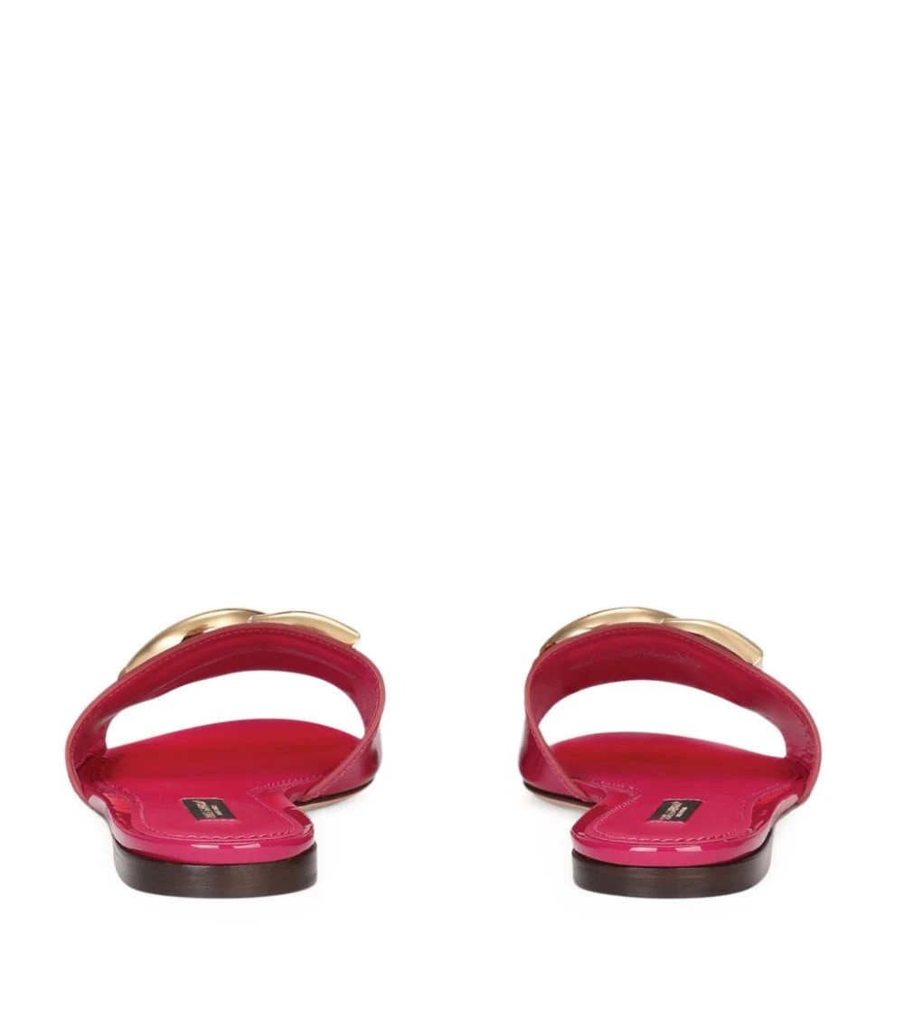 Dolce & Gabbana Patent Abaya Sandals 8H420-FUCHSIA Slides 2 Dolce & Gabbana Patent Abaya Sandals 8H420-FUCHSIA Slides - Image 2
