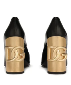 Dolce & Gabbana Patent Leather Jackie Pumps 105 89718-BLACK/GOLD Courts -Dolce & Gabbana online Store dolce gabbana patent leather jackie pumps 105 17278459 35267586 1000