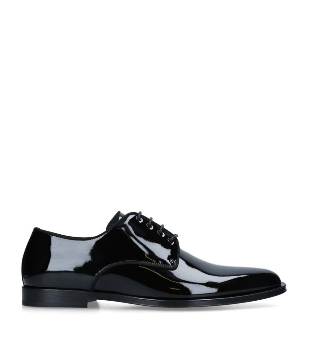 Dolce & Gabbana Patent Raffaello Derby Shoes BLACK Smart Shoes 3 Dolce & Gabbana Patent Raffaello Derby Shoes BLACK Smart Shoes - Image 3