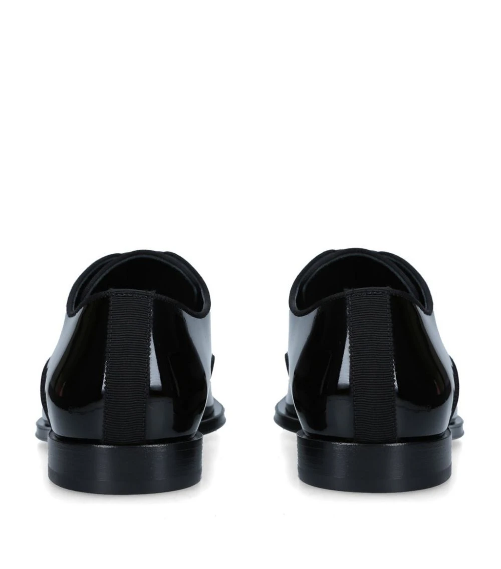 Dolce & Gabbana Patent Raffaello Derby Shoes BLACK Smart Shoes 2 Dolce & Gabbana Patent Raffaello Derby Shoes BLACK Smart Shoes - Image 2