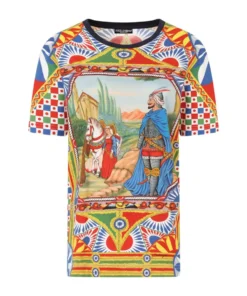 Dolce & Gabbana Patterned T-Shirt HH96D-FRIGO 17 STAMP T-shirts