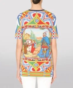 Dolce & Gabbana Patterned T-Shirt HH96D-FRIGO 17 STAMP T-shirts -Dolce & Gabbana online Store dolce gabbana patterned t shirt 16989664 33841468 1000