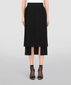 Dolce & Gabbana Pleated Midi Skirt N0000-BLACK Midi Skirts -Dolce & Gabbana online Store dolce gabbana pleated midi skirt 16287897 31951380 1000