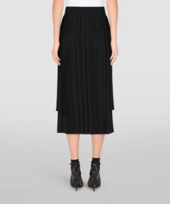 Dolce & Gabbana Pleated Midi Skirt N0000-BLACK Midi Skirts -Dolce & Gabbana online Store dolce gabbana pleated midi skirt 16287897 31951384 1000