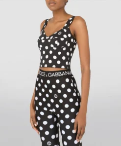 Dolce & Gabbana Polka-Dot Bustier Top HNSQA-POIS PICC BCO Crop Tops -Dolce & Gabbana online Store dolce gabbana polka dot bustier top 17349971 35701971 1000