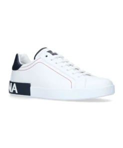 Dolce & Gabbana Portofino Logo Sneakers WHITE Low-Top Sneakers