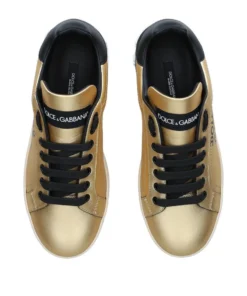 Dolce & Gabbana Portofino Script Sneakers GOLD Low-Top Sneakers 7 Dolce & Gabbana Portofino Script Sneakers GOLD Low-Top Sneakers -Dolce & Gabbana online Store dolce gabbana portofino script sneakers 16841732 33309023 1000
