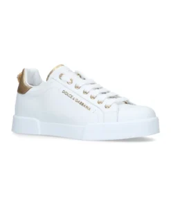 Dolce & Gabbana Portofino Sneakers GOLD COMB Low-Top Sneakers