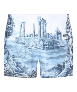 Dolce & Gabbana Printed Swim Shorts HB1TM-COLONNE FDO.BL Swimwear 7 Dolce & Gabbana Printed Swim Shorts HB1TM-COLONNE FDO.BL Swimwear -Dolce & Gabbana online Store dolce gabbana printed swim shorts 16836761 33290279 1000