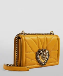 Dolce & Gabbana Quilted Devotion Shoulder Bag 80062-MUSTARD 2 Shoulder Bags -Dolce & Gabbana online Store dolce gabbana quilted devotion shoulder bag 15118579 25810720 1000