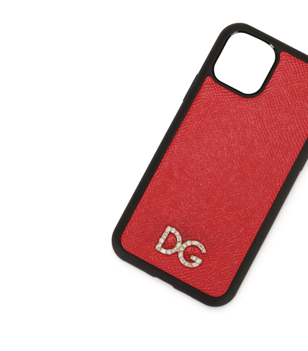 Dolce & Gabbana Rhinestone Logo iPhone 11 Pro Case 80303-RED Mobile Phone Accessories 2 Dolce & Gabbana Rhinestone Logo iPhone 11 Pro Case 80303-RED Mobile Phone Accessories - Image 2