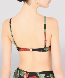 Dolce & Gabbana Rose Print Balconette Bikini Top HN2ZO-ROSE FDO NERO Bras -Dolce & Gabbana online Store dolce gabbana rose print balconette bikini top 17278460 35266892 1000