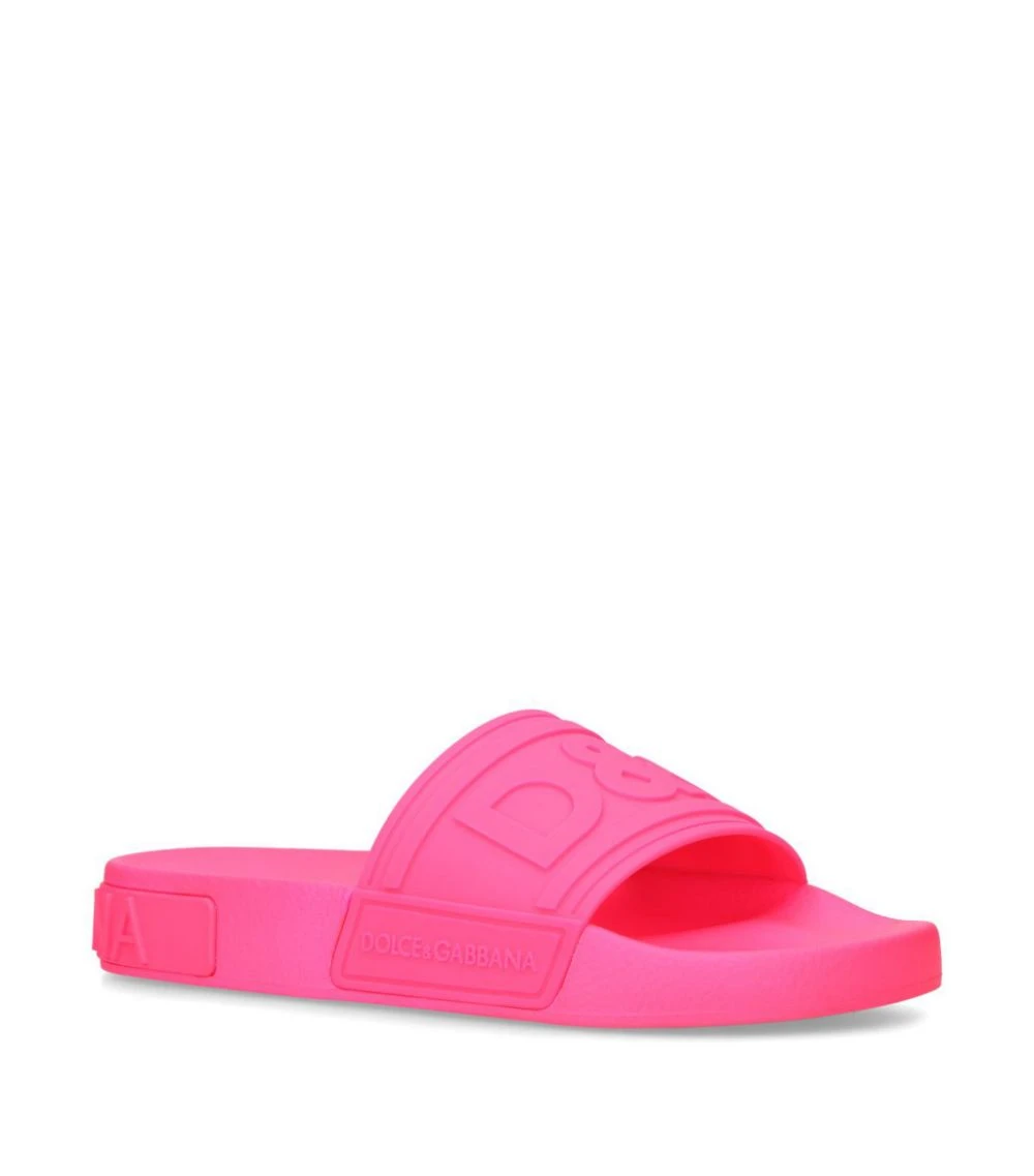Dolce & Gabbana Saint Barth Slides FUSHIA 1 Dolce & Gabbana Saint Barth Slides FUSHIA